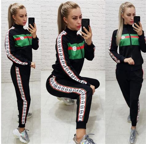 women's gucci pantsuit|gucci jogging suit women.